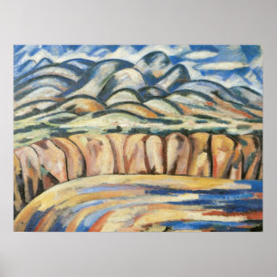 Landscape, New Mexico by Marsden Hartley, Fine Art Poster