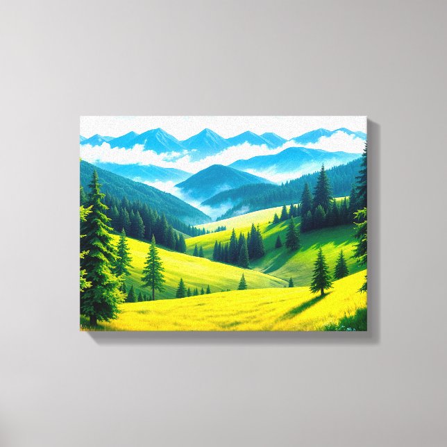 Landscape No. 4, Landscape Series Canvas Print (Front)