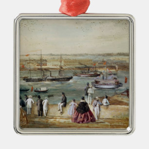 Landscape of Cuba Metal Tree Decoration