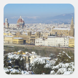 Landscape of Florence from Piazzale Square Sticker