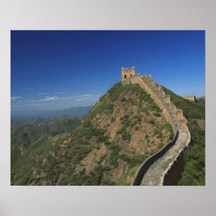 Landscape of Great Wall, China Poster