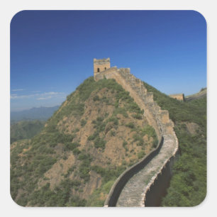 Landscape of Great Wall, China Square Sticker