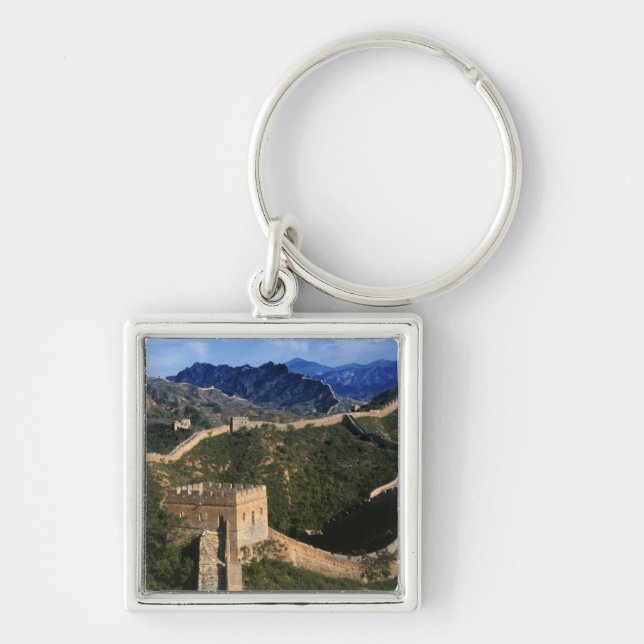 Landscape of Great Wall, Jinshanling, China Key Ring (Front)