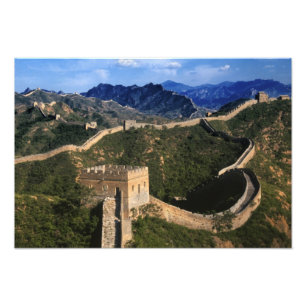 Landscape of Great Wall, Jinshanling, China Photo Print