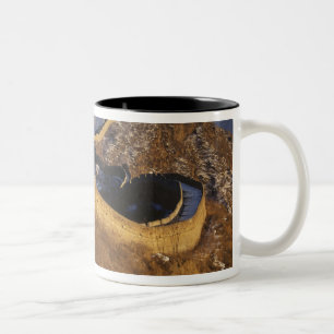 Landscape of Great Wall under sunset, China Two-Tone Coffee Mug