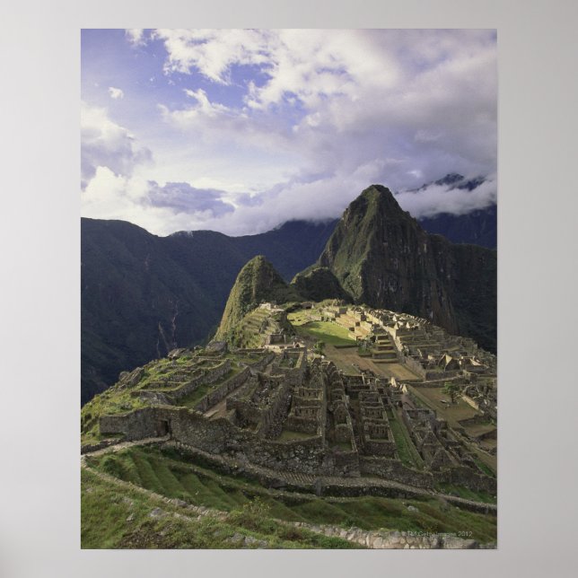 Landscape of Machu Picchu, Peru Poster (Front)