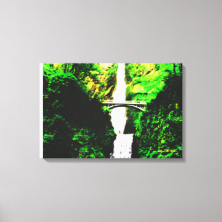 Landscape of Multnomah Falls Canvas Print
