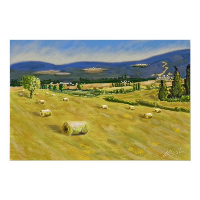 Landscape of Villard de Lans and Méaudre. Poster (Front)