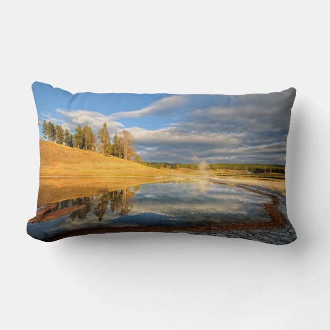 Landscape of Yellowstone Lumbar Cushion (Front)