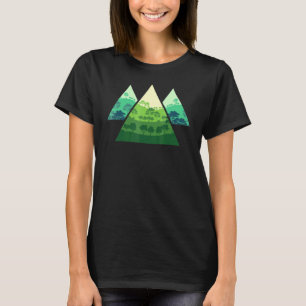 Landscape Outdoor Wild Nature Trees Wildlife Trian T-Shirt