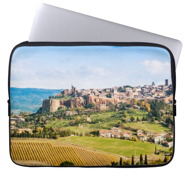 Landscape over Orvieto Laptop Sleeve (Front)