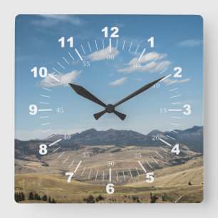 Landscape #P4138 Square Wall Clock