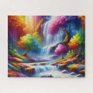 Landscape Painting AI Generated Art Horizontal Jigsaw Puzzle