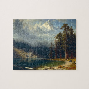 Landscape painting Albert Bierstadt Jigsaw Puzzle