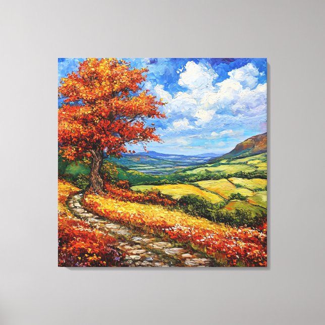 Landscape painting canvas print (Front)