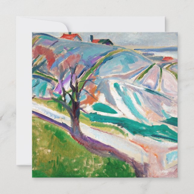 Landscape Painting Edward Munch Card (Front)