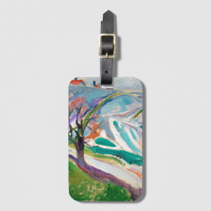 Landscape Painting Edward Munch Luggage Tag