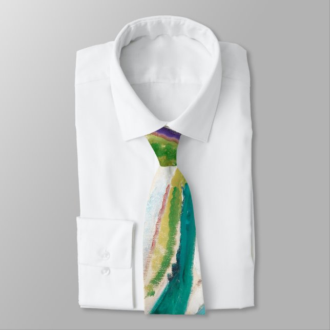 Landscape Painting Edward Munch Tie (Tied)