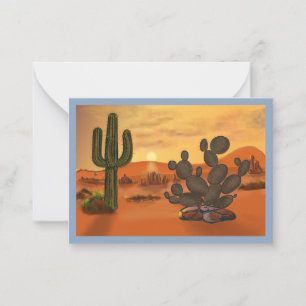 landscape painting on greeting card. card