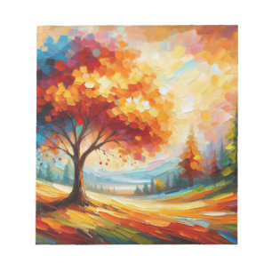 Landscape Painting With Bright Colours Notepad