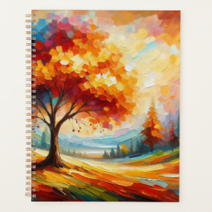 Landscape Painting With Bright Colours Planner