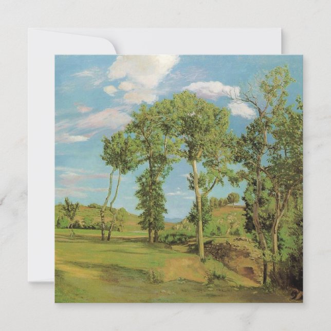 Landscape Paysage Frederic Bazille Impressionist Card (Front)