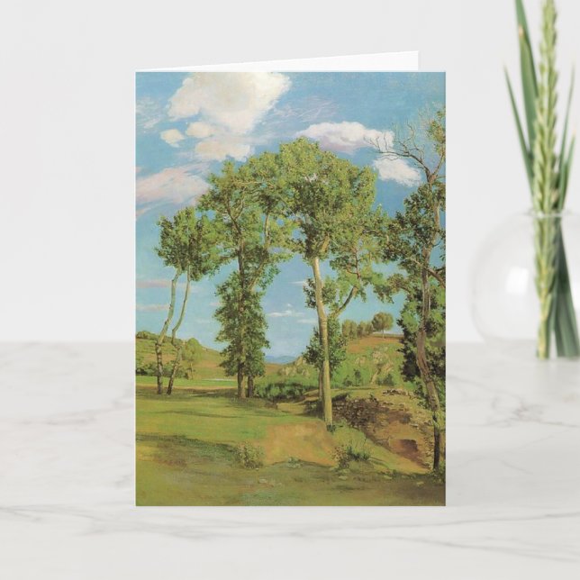 Landscape Paysage Frederic Bazille Impressionist Card (Front)