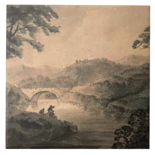 Landscape (pen & ink wash) tile