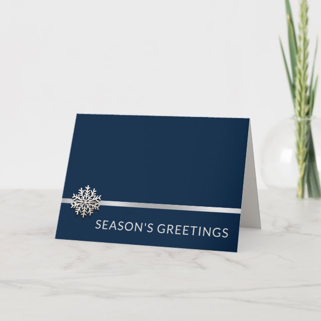 Landscape Photo Folded Business Holiday Card (Front)
