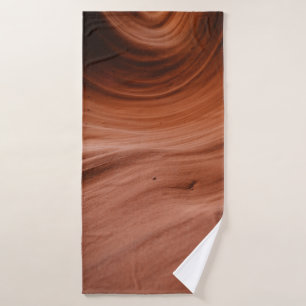 Landscape photo of a brown sand dessert bath towel