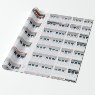 LANDSCAPE PHOTO OF BUILDING WINDOWS WRAPPING PAPER