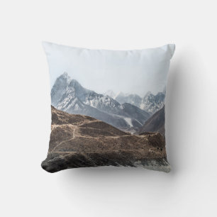 LANDSCAPE PHOTO OF MOUNTAINS UNDER WHITE CLOUDS CUSHION