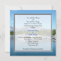 Landscape photo wedding invitations. Grand Teton
