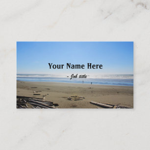 Landscape photography, beach, sea, sky business card