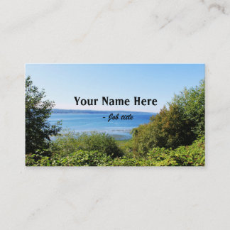 Landscape photography business cards. card