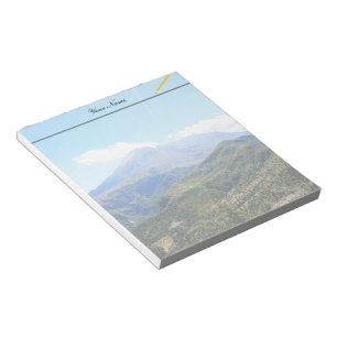 Landscape photography notepad. notepad
