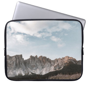 LANDSCAPE PHOTOGRAPHY OF GRAY AND BROWN MOUNTAIN LAPTOP SLEEVE