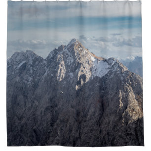 LANDSCAPE PHOTOGRAPHY OF MOUNTAIN SHOWER CURTAIN