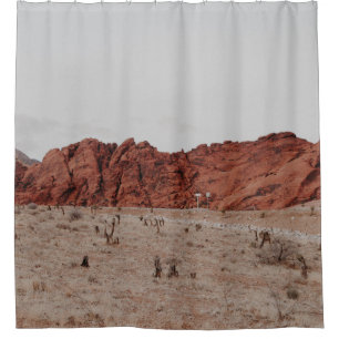 LANDSCAPE PHOTOGRAPHY OF MOUNTAIN SHOWER CURTAIN