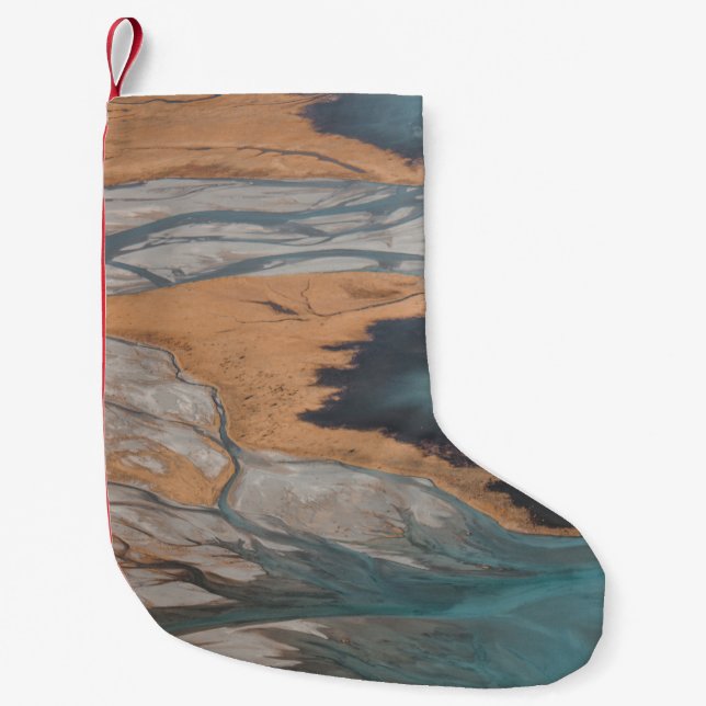 LANDSCAPE PHOTOGRAPHY OF MOUNTAINS SMALL CHRISTMAS STOCKING (Front)