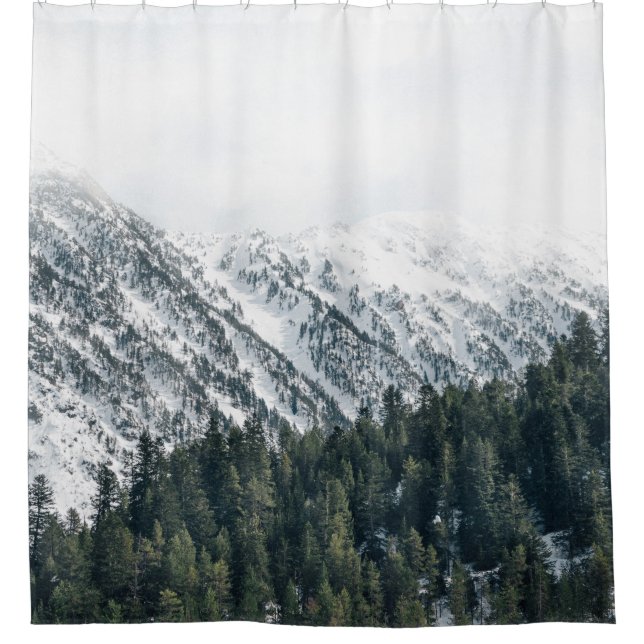 LANDSCAPE PHOTOGRAPHY OF TREES SHOWER CURTAIN (Front)