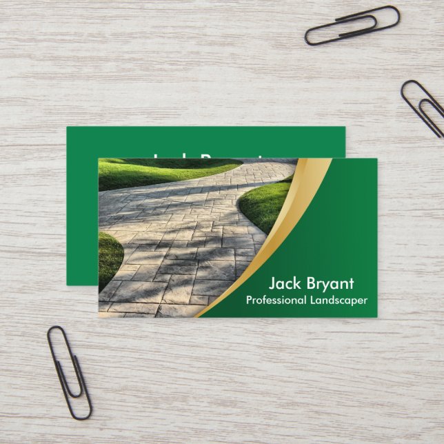 Landscape Professionals Business Card (Front/Back In Situ)