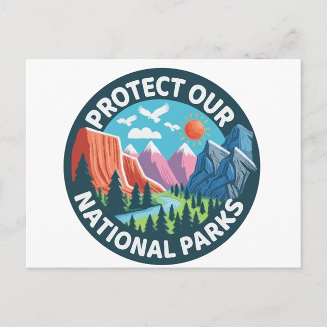 Landscape Protect Our National Parks Postcard (Front)