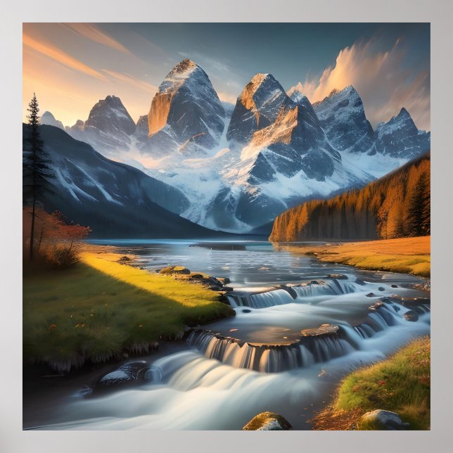 Landscape Realistic And Natural Poster (Front)