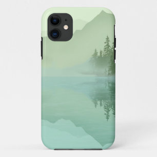 Landscape Reflection Lake Trees Green Case-Mate iPhone Case