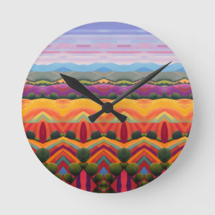 Landscape round clock