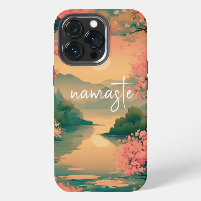 Landscape Sakura Zen iPhone Case (Back)
