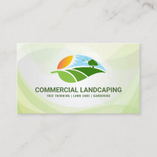 Landscape Scenery   Gardening Business Card
