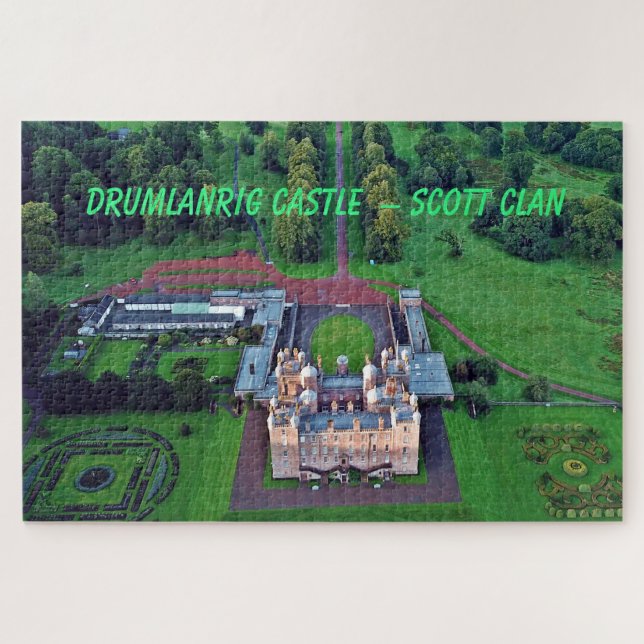 Landscape Scott Clan's Drumlanrig Castle Jigsaw Puzzle (Horizontal)