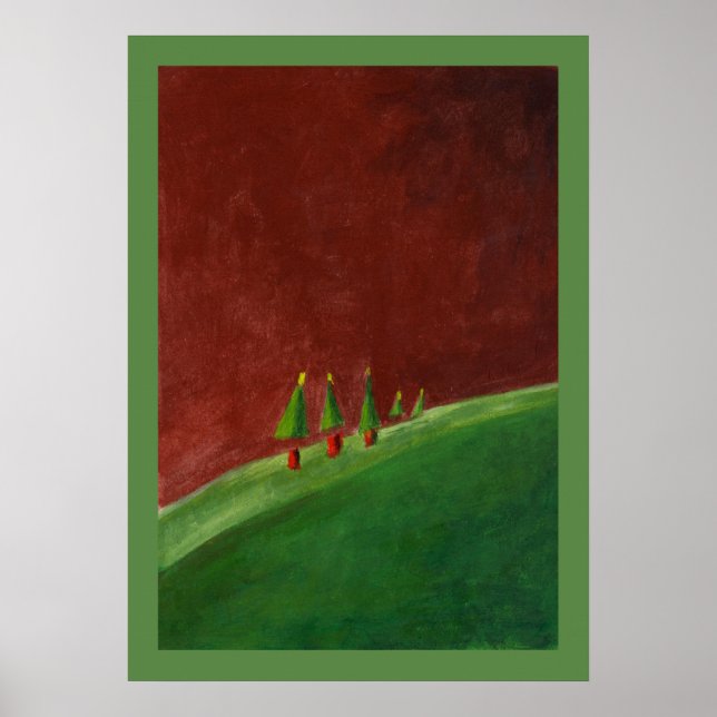 Landscape Seasons Greetings Poster (Front)